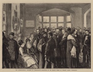 Międzynarodowy Kongres Orientalistów, przyjęcie Sir Bartle Frere w Wressil Lodge, Wimbledon